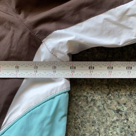 ZeroXposur Girls L Jacket Brown White Blue Coffeebean Reversible Coat Polyester - Picture 10 of 11